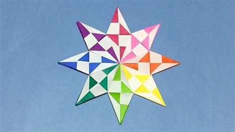 Awesome Origami Star | How to Make a Paper Diamond Star for Christmas Decoration | 折り紙 星, おりがみ ...