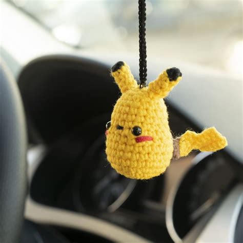 Pokemon Pikachu car accessories, rear view mirror charm, car - Inspire ...