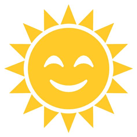 Sun With Face Vector SVG Icon - SVG Repo