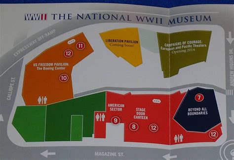 NATIONAL WORLD WAR II MUSEUM VISITOR'S GUIDE HISTORIC MILITARY SOUVENIR BROCHURE - Louisiana