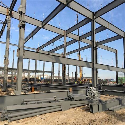 Steel Stanchion Steel Structure Warehouse Factory Warehouse with Steel Plate - Steel ...