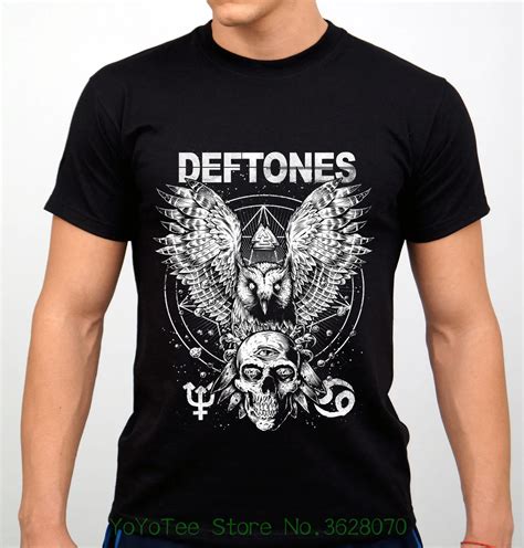 O neck Fashion Casual High Quality Print T Shirt Deftones Tshirt Rock ...