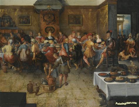 The Parable Of The Wedding Feast Artwork By Frans Francken Ii Oil ...