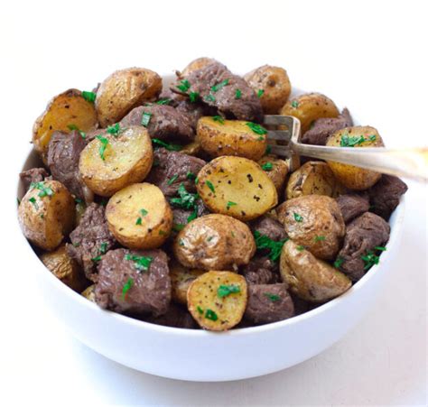 Air Fryer Steak & Potatoes (Easy Recipe) • Tastythin