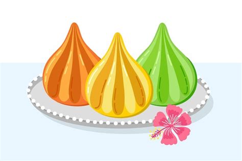 Free Vector | Hand drawn modak illustration