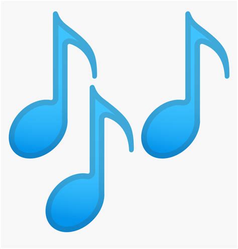 Blue Music Notes Png - Musical Notes Icon Png, Transparent Png - kindpng