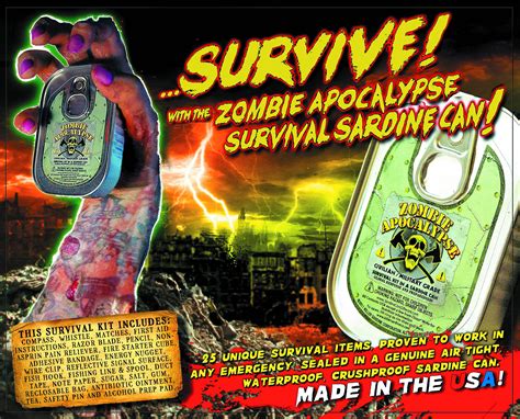 FEB121688 - ZOMBIE APOCALYPSE SURVIVAL KIT IN A SARDINE CAN - Previews World