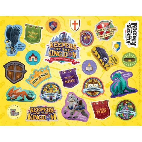 Logo Sticker Sheet - Pack of 10 - Keepers of the Kingdom VBS 2023 in ...