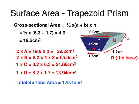 Trapezoidal Prism Surface Area