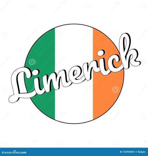 Round Button Icon of National Flag of Ireland with Green, White and Orange Colors and ...