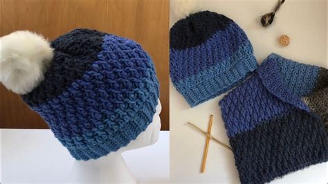 Bonnet : alpine stitch (crochet) - YouTube | Haakpatronen