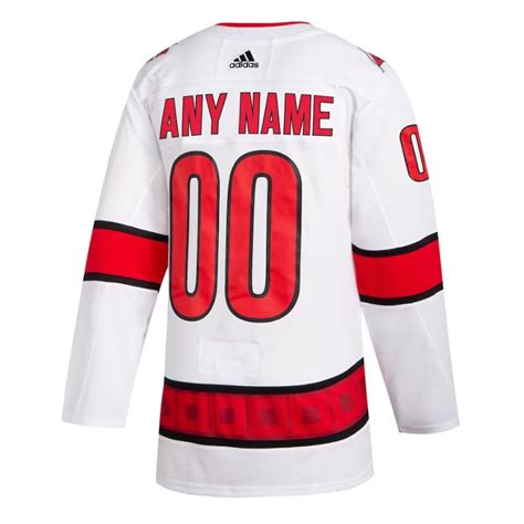 Carolina Hurricanes 2020/21 Away Custom Jersey White Jersey Teams