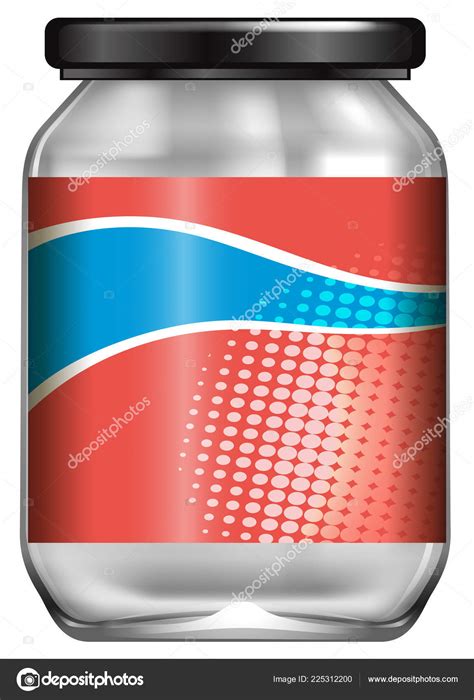 Jar Label Design Illustration Stock Vector Image by ©brgfx #225312200