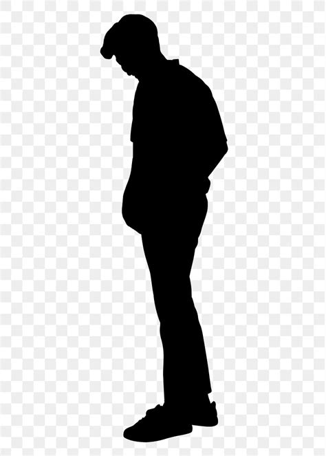 Man standing png silhouette, body | Premium PNG - rawpixel