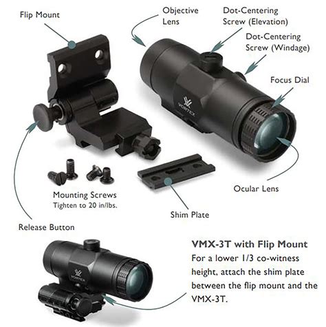 Vortex Optics VMX-3T Magnifier with Built-in Flip Mount - Buy Online in UAE. | Sporting Goods ...