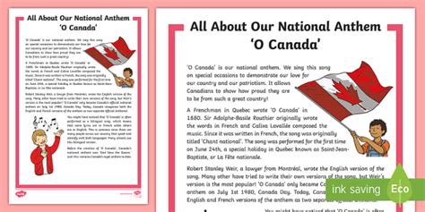 Canada's National Anthem | O Canada Song | Fact Sheet