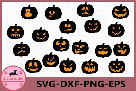 Pumpkin Faces Svg, Halloween Svg, Halloween (433159)