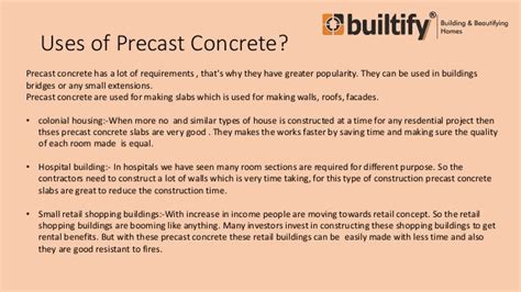 Advantages of precast concrete