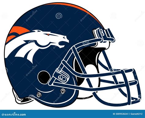 The Blue Helmet of the Denver Broncos American Football Team Editorial ...