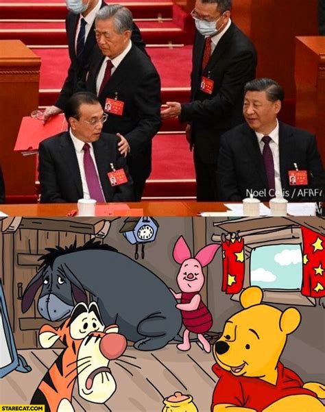 China chinese officials Xi Jinping looking like Winnie the Pooh ...