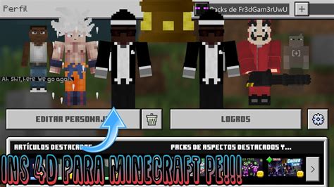 Skins 4D Para Minecraft pe!!!! - YouTube