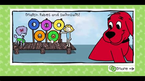 Clifford The Big Red Dog Cliffords Slide Cartoon Animation PBS Kids Game Play Walkthrough ...