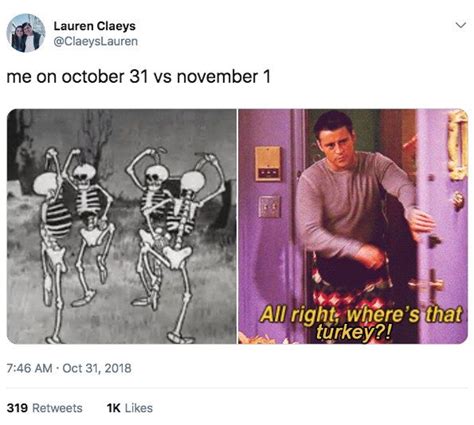 People Are Sharing "Oct. 31 Vs. Nov. 1" Memes And They're Too Good ...