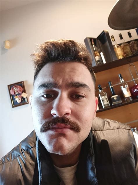 chevron and a shorter haircut : r/Moustache