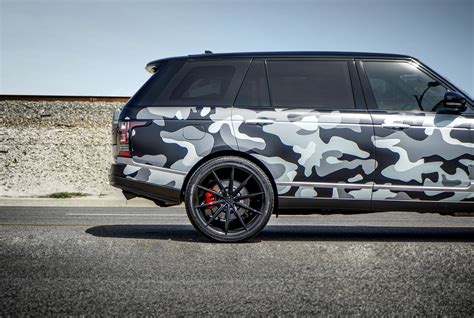 Camo Range Rover Boasting Custom Blaque Diamond Wheels — CARiD.com Gallery