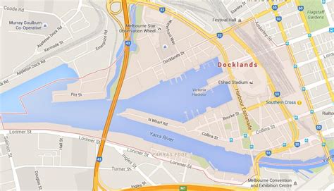 Map of Docklands