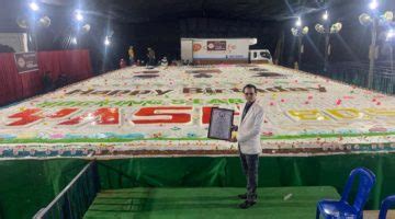 WORLD'S BIGGEST CELEBRITY BIRTHDAY CAKE – World Records India ...