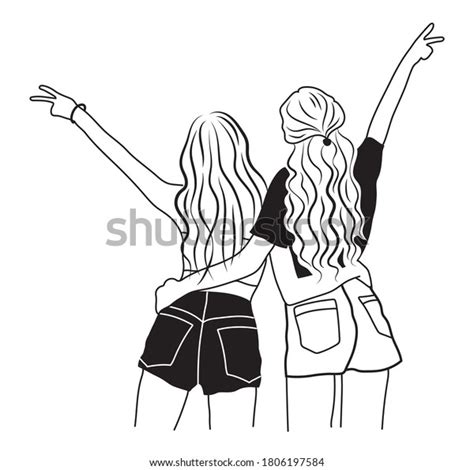 15,463 Best Friends Back Images, Stock Photos & Vectors | Shutterstock