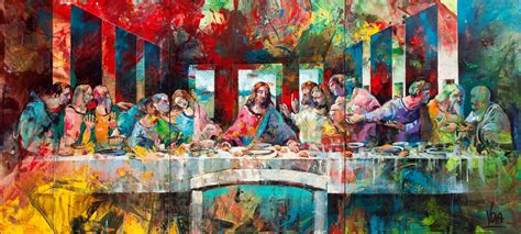 The Last Supper, 460X210cm / 181,1X82,7 inch, Acrylic on Canvas | Voka art, Painting, Pop art