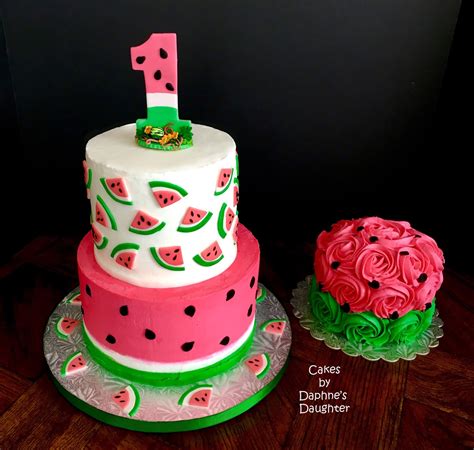 The Bake More: One In A Melon - Watermelon Birthday Cake Tutorial