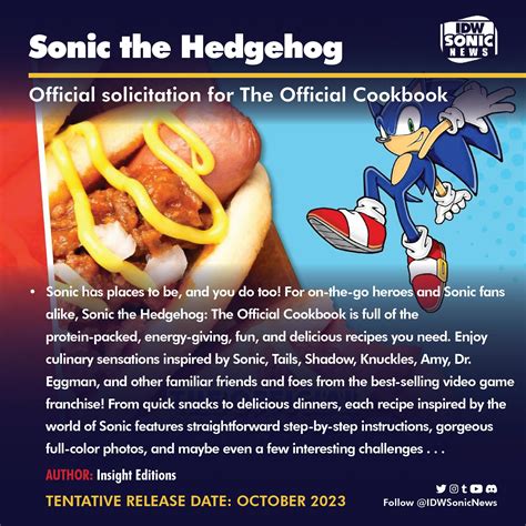 Sonic The Hedgehog: The Official Cookbook by @insighteditions : r ...