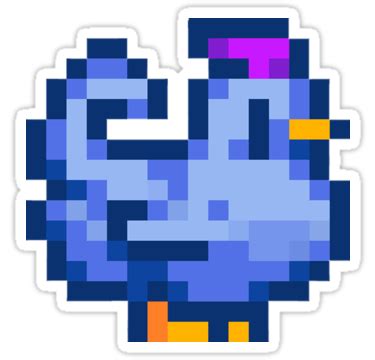 "Stardew Valley- Blue Chicken" Sticker for Sale by QuantumShoulder ...