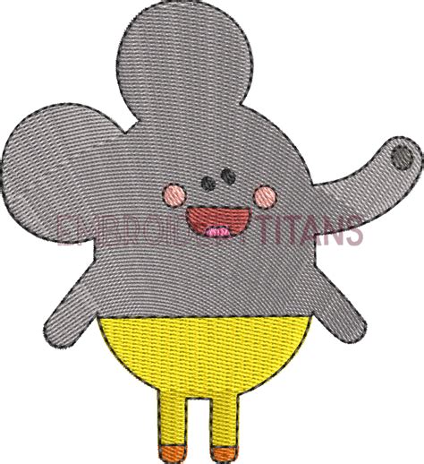 Happy_s Mum Hey Duggee Free Machine Embroidery Design Download in PES, JEF, VP3 Formats