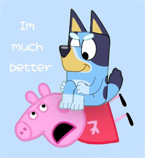 Bluey Vs Peppa Pig | Funny pix, Happy cartoon, Cartoon crazy