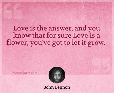 Love is the answer, and you know that for sure Love i... #1