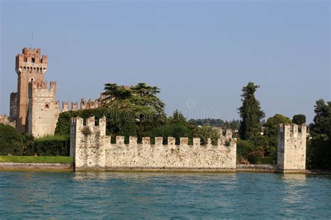 Lazise Castle Seen from Lake Garda, Italy Stock Photo - Image of lazise, sunny: 33462908