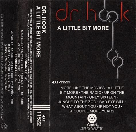 Dr. Hook - A Little Bit More (1976, Cassette) | Discogs