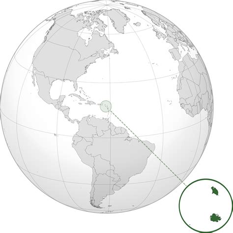 Location of the Antigua and Barbuda in the World Map