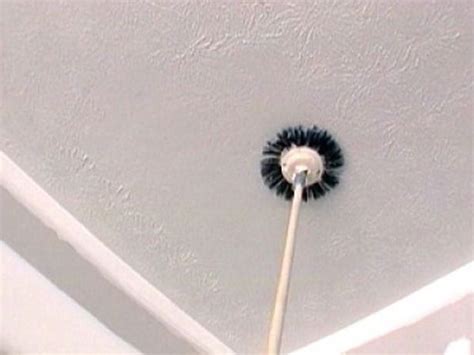 Installing Wall Switch: Ceiling texture brush