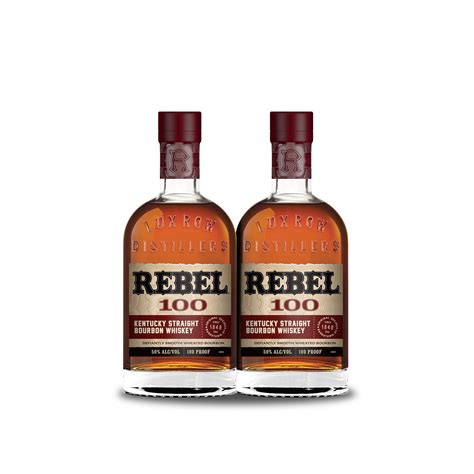 [BUY] Rebel Bourbon 100 Proof Straight Bourbon Whiskey (2) Bottle ...