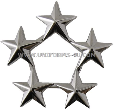 GENERAL OF THE ARMY / AIR FORCE OR FLEET ADMIRAL 5-STAR CAP RANK INSIGNIA