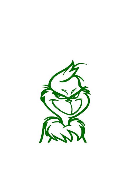 Grinch Vinyl Silhouette Svg