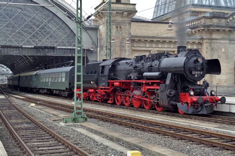 The German Steam locomotive 52 4867 by the Historic Railroad Frankfurt ...