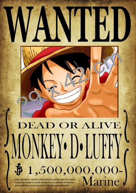 Luffy wanted poster - jordartists