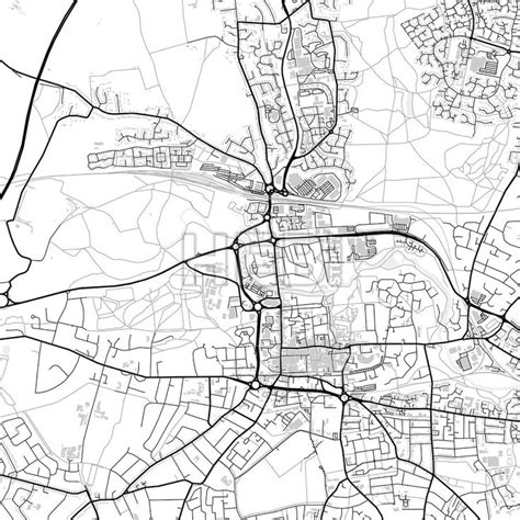 Downtown map of Colchester, light - HEBSTREITS Sketches | Map vector ...