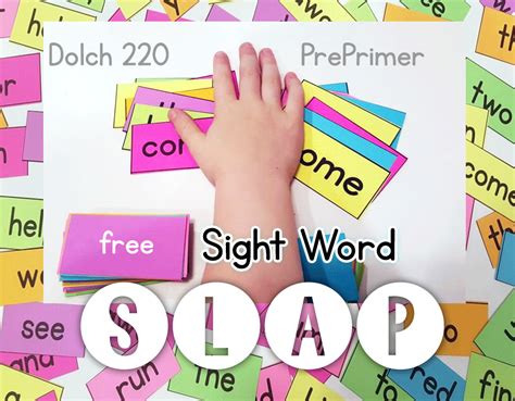 Sight Word Slap Game - File Folder Fun